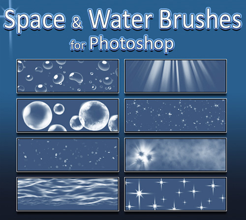 free water photoshop brushes
